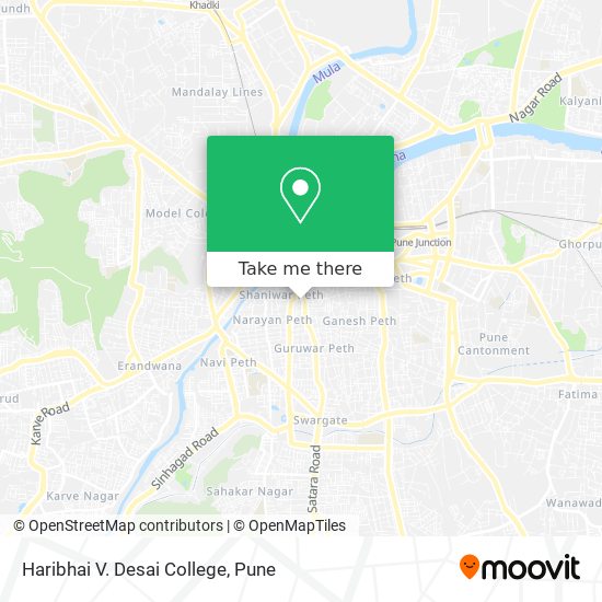 Haribhai V. Desai College map