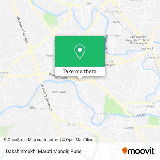 Dakshinmukhi Maruti Mandir map
