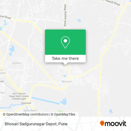 Bhosari Sadgurunagar Depot map