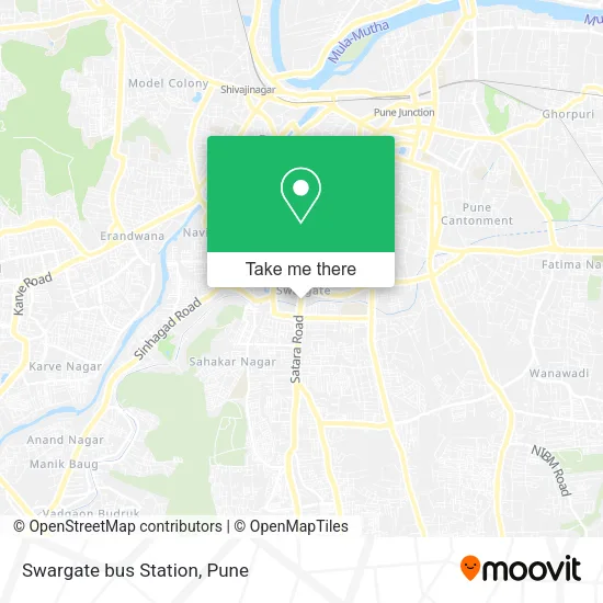 Swargate bus Station map