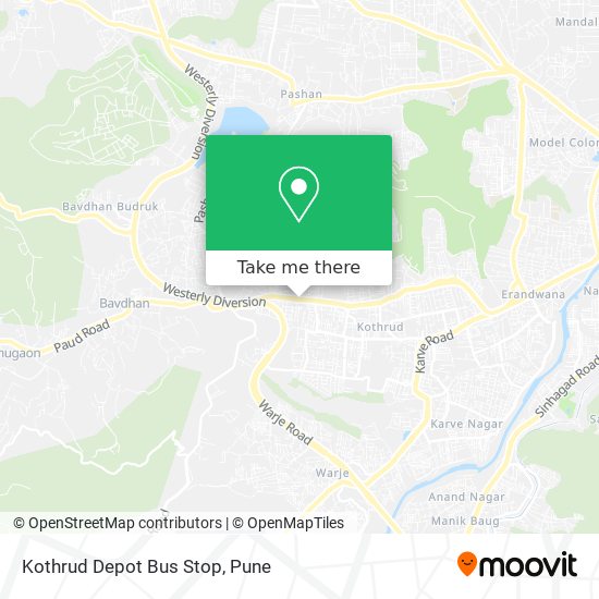 Kothrud Depot Bus Stop map