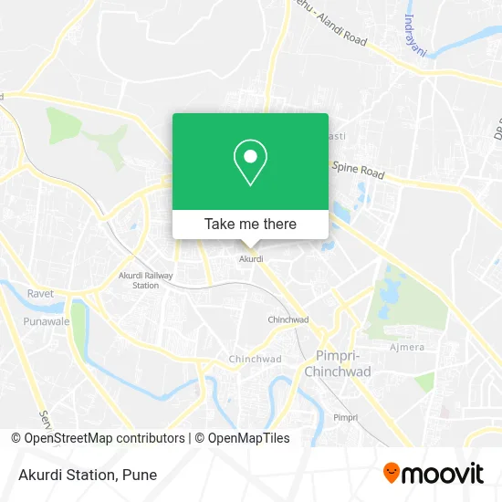 Akurdi Station map