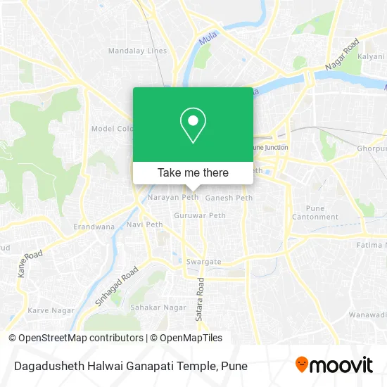 Dagadusheth Halwai Ganapati Temple map