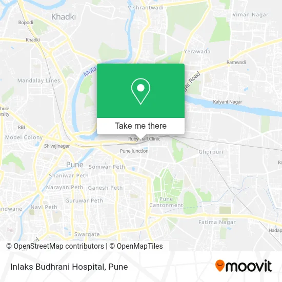 Inlaks Budhrani Hospital map