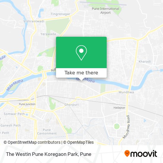 The Westin Pune Koregaon Park map