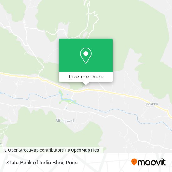 State Bank of India-Bhor map