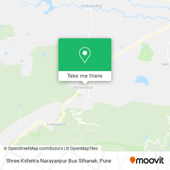 Shree Kshetra Narayanpur Bus Sthanak map