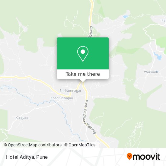 Hotel Aditya map