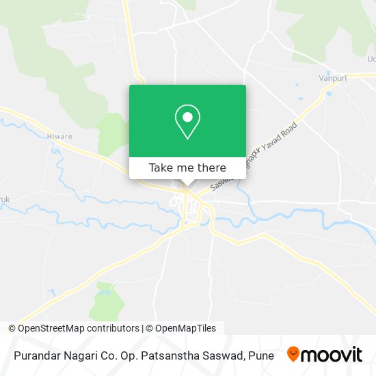 Purandar Nagari Co. Op. Patsanstha Saswad map