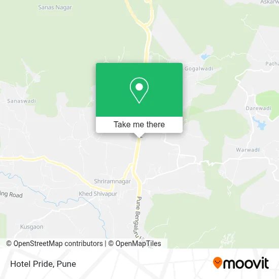Hotel Pride map
