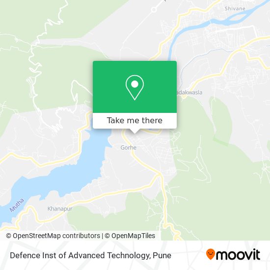 Defence Inst of Advanced Technology map