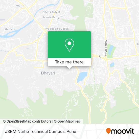 JSPM Narhe Technical Campus map