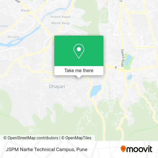 JSPM Narhe Technical Campus map