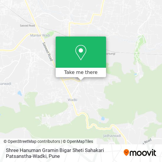 Shree Hanuman Gramin Bigar Sheti Sahakari Patsanstha-Wadki map