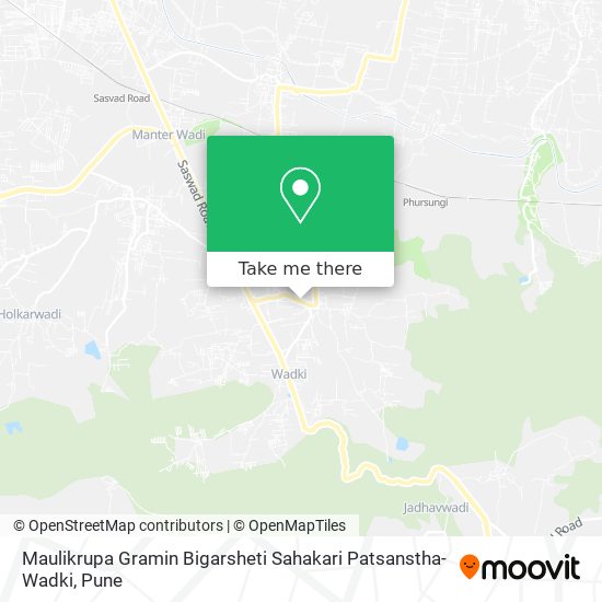 Maulikrupa Gramin Bigarsheti Sahakari Patsanstha-Wadki map