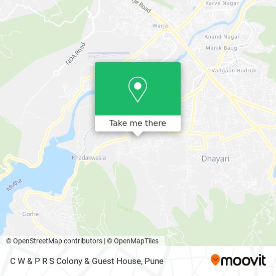 C W & P R S Colony & Guest House map