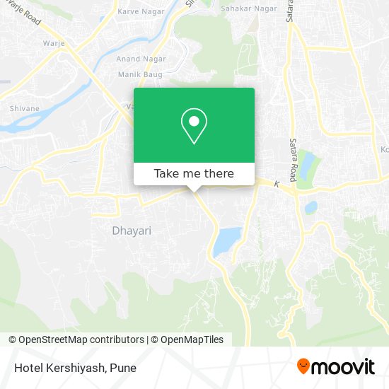 Hotel Kershiyash map
