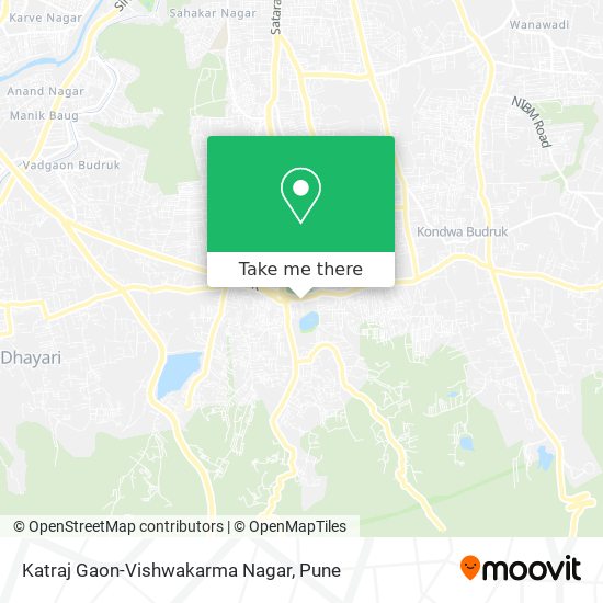 Katraj Gaon-Vishwakarma Nagar map