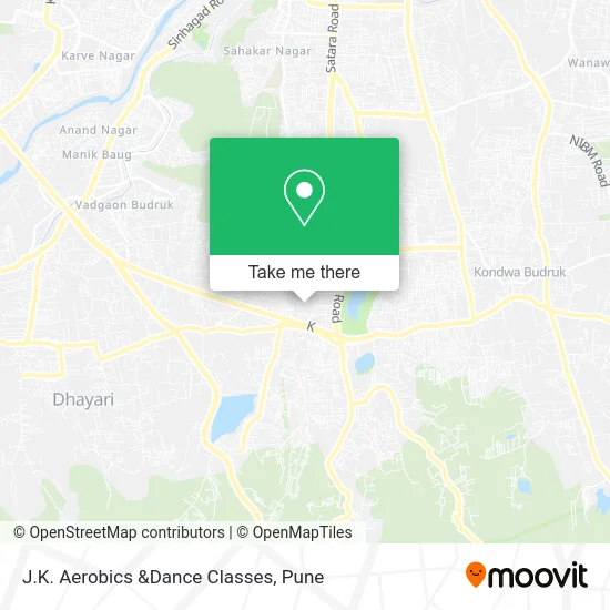 J.K. Aerobics &Dance Classes map