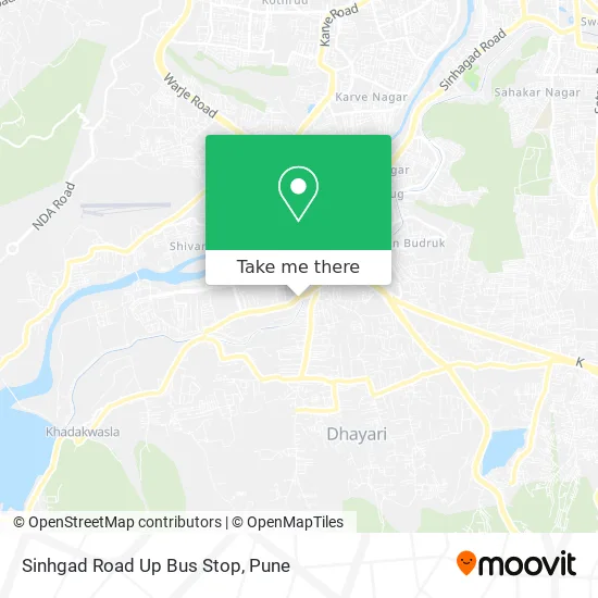 Sinhgad Road Up Bus Stop map