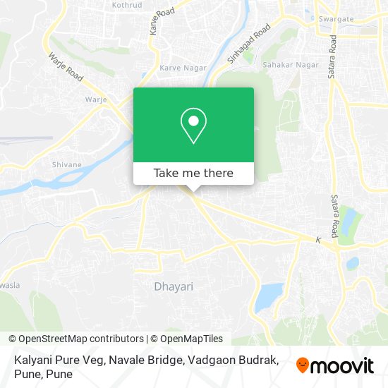 Kalyani Pure Veg, Navale Bridge, Vadgaon Budrak, Pune map