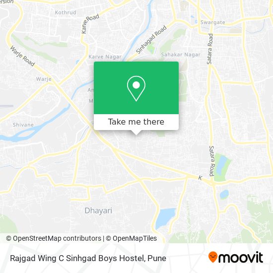 Rajgad Wing C Sinhgad Boys Hostel map