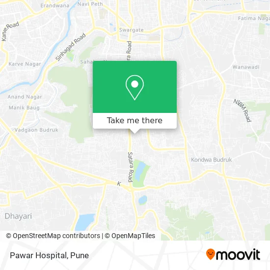 Pawar Hospital map