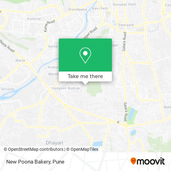 New Poona Bakery map