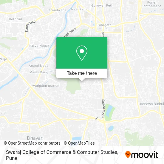 Swaraj College of Commerce & Computer Studies map