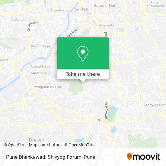 Pune Dhankawadi Shivyog Forum map