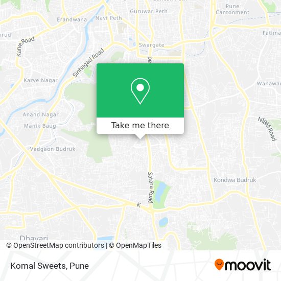 Komal Sweets map