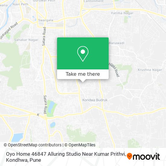 Oyo Home 46847 Alluring Studio Near Kumar Prithvi, Kondhwa map