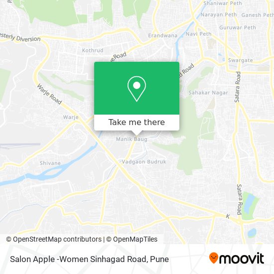 Salon Apple -Women Sinhagad Road map