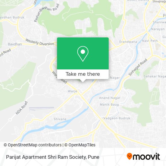 Parijat Apartment Shri Ram Society map