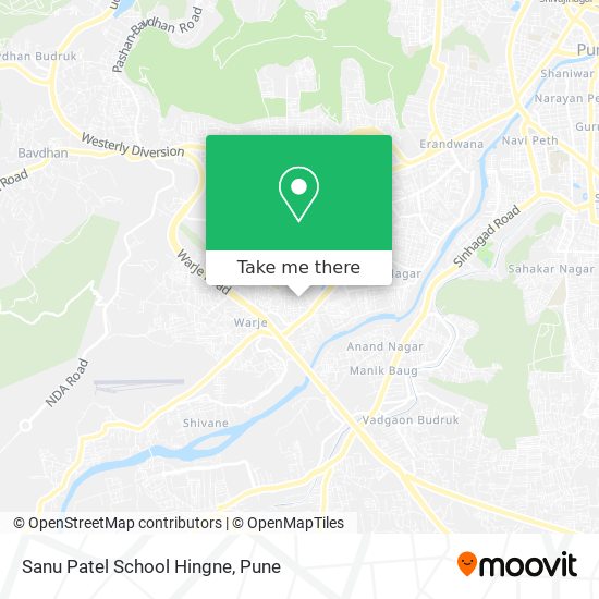 Sanu Patel School Hingne map