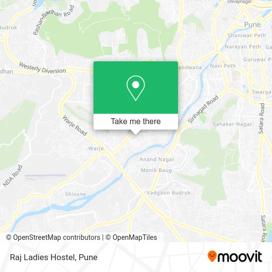 Raj Ladies Hostel map