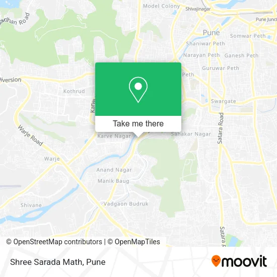 Shree Sarada Math map