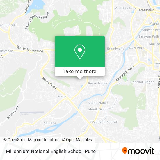 Millennium National English School map