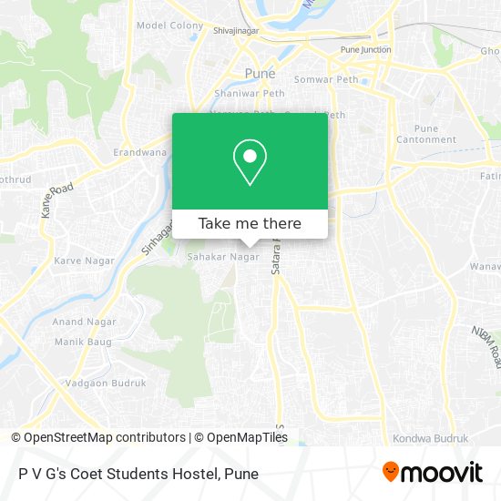 P V G's Coet Students Hostel map