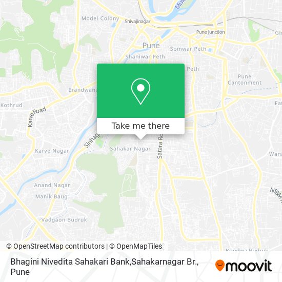 Bhagini Nivedita Sahakari Bank,Sahakarnagar Br. map