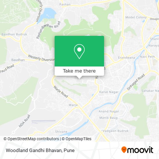 Woodland Gandhi Bhavan map