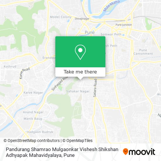 Pandurang Shamrao Mulgaonkar Vishesh Shikshan Adhyapak Mahavidyalaya map
