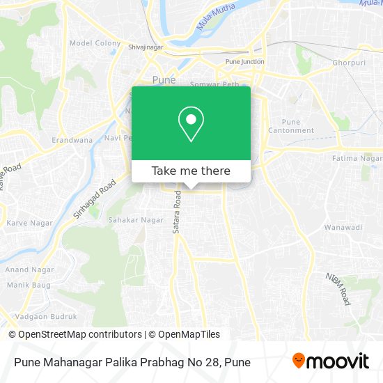 Pune Mahanagar Palika Prabhag No 28 map