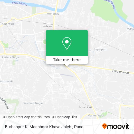 Burhanpur Ki Mashhoor Khava Jalebi map