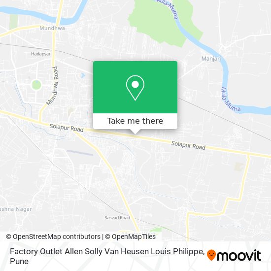 How to get to Factory Outlet Allen Solly Van Heusen Louis Philippe