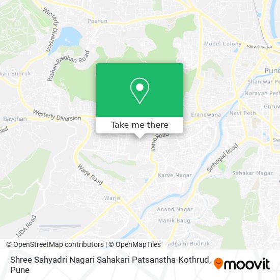Shree Sahyadri Nagari Sahakari Patsanstha-Kothrud map