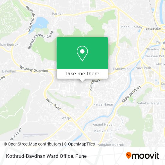 Kothrud-Bavdhan Ward Office map