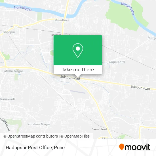 Hadapsar Post Office map