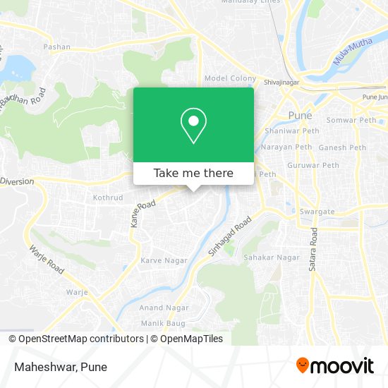 Maheshwar map