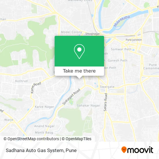 Sadhana Auto Gas System map